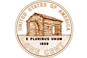 На первой монете будет изображен дом, в котором в 1809 году родился Линкольн. // usmint.gov