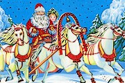 Деду Морозу и Снегурочке придется осваивать управление новым видом транспорта. // irinazvyagina.com