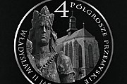 На монете изображен портрет Владыслава Ягелло на фоне пшемысльского кафедрального собора. // marketing-news.pl