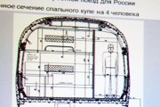 Поперечное сечение вагона потенциального спального скоростного поезда Siemens // Travel.ru