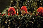 Артисты "поющего рождественского дерева" в Цюрихе. // singingchristmastree.ch