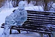 Ледяные скульптуры украсили минский парк. // quitor.com
