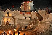 Снежную крепость построили на чешском курорте. // idnes.cz / Bo&#345;ivoj &#268;ern&#253;