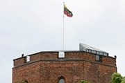 Замок Гедиминаса с развевающимся флагом является символом Литвы. // K.&#268;achovskio, DELFI