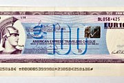 Дорожный чек American Express номиналом 100 евро // pvc.ru
