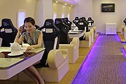 Интерьер полностью повторяет салон Airbus A380. // luxurylaunches.com