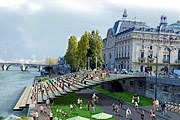 Набережная на левом берегу Сены станет пешеходной зоной. // projets-architecte-urbanisme.fr