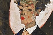 Автопортрет художника Эгона Шиле – часть экспозиции выставки. // louisiana.dk