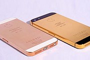 iPhone 5, покрытые розовым и желтым золотом. // chatru.com