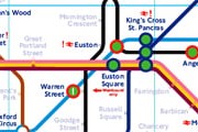Фрагмент схемы метро Лондона // Travel.ru