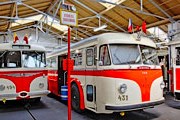В музее представлены транспортные средства разных лет. // dpp.cz