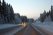 Зимой дороги Финляндии небезопасны. // kritzkom.free.fr