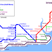 Схема метро в Стамбуле