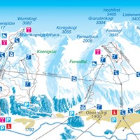 Схема трасс Обергургля (Тироль)