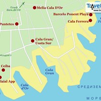 Карта курорта Кала-де-Ор