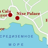 Карта курорта Кала-Майор