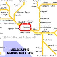 Схема мельбурнского метрополитена