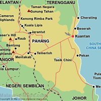 Карта штата Паханг