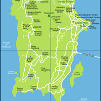 Карта штата Пенанг