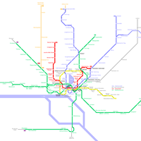 Схема метро в Гамбурге