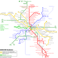 Схема метро в Ганновере