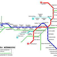 Схема метро в Нюрнберге