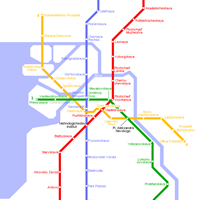 Схема петербургского метрополитена