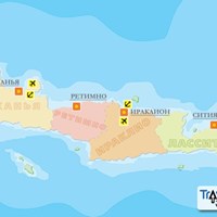 Карта острова Крит