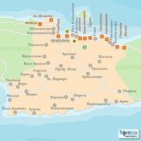 Карта курорта Ираклион (остров Крит)