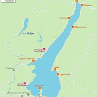Карта курортов на озере Гарда