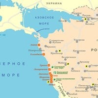 Карта курортов Краснодарского края