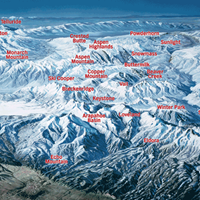 Карта горнолыжных курортов штата Колорадо