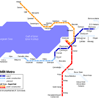 Схема метро в Измире