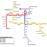 Схема метро в Гуаньчжоу