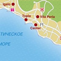 Карта курорта Герцег Нови