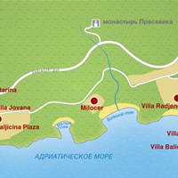 Карта курорта Милочер