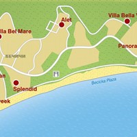Карта курорта Бечичи