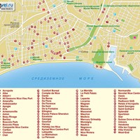 Карта курорта Ницца