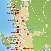 Карта курорта Макарска