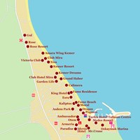 Карта курорта Кемер (врезка)