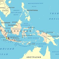 Карта курортов Индонезии
