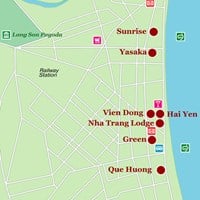 Карта курорта Нячанг