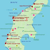 Карта острова Сайпан