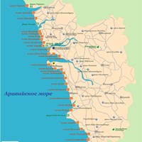 Карта штата Гоа