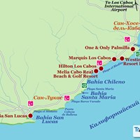 Карта курорта Лос-Кабос