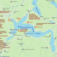 Карта курортов Фирвальдштедского озера