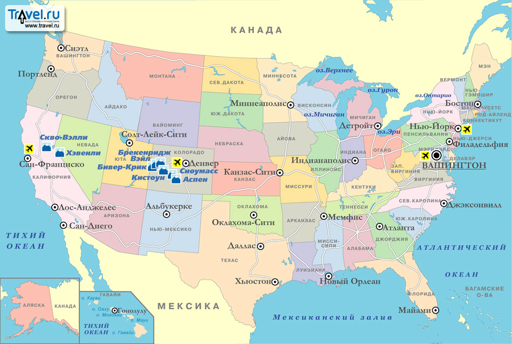 Карта США Карта США