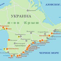 Карта Крымского полуострова