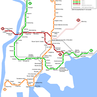 Схема метро в Пусане