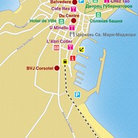 Карта курорта Кальви